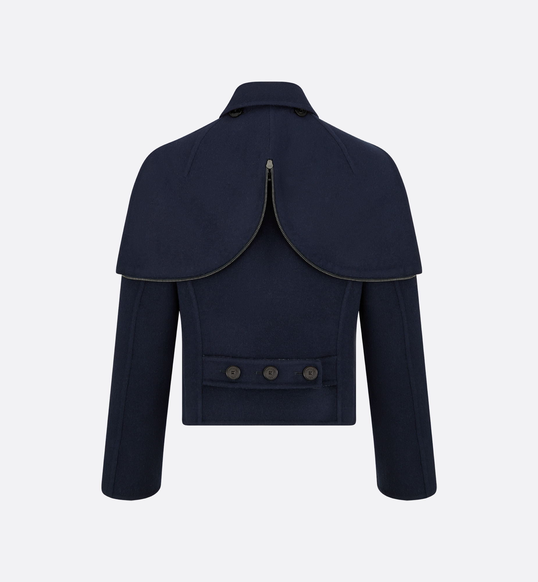 Peacoat with Zipped Hood - 3