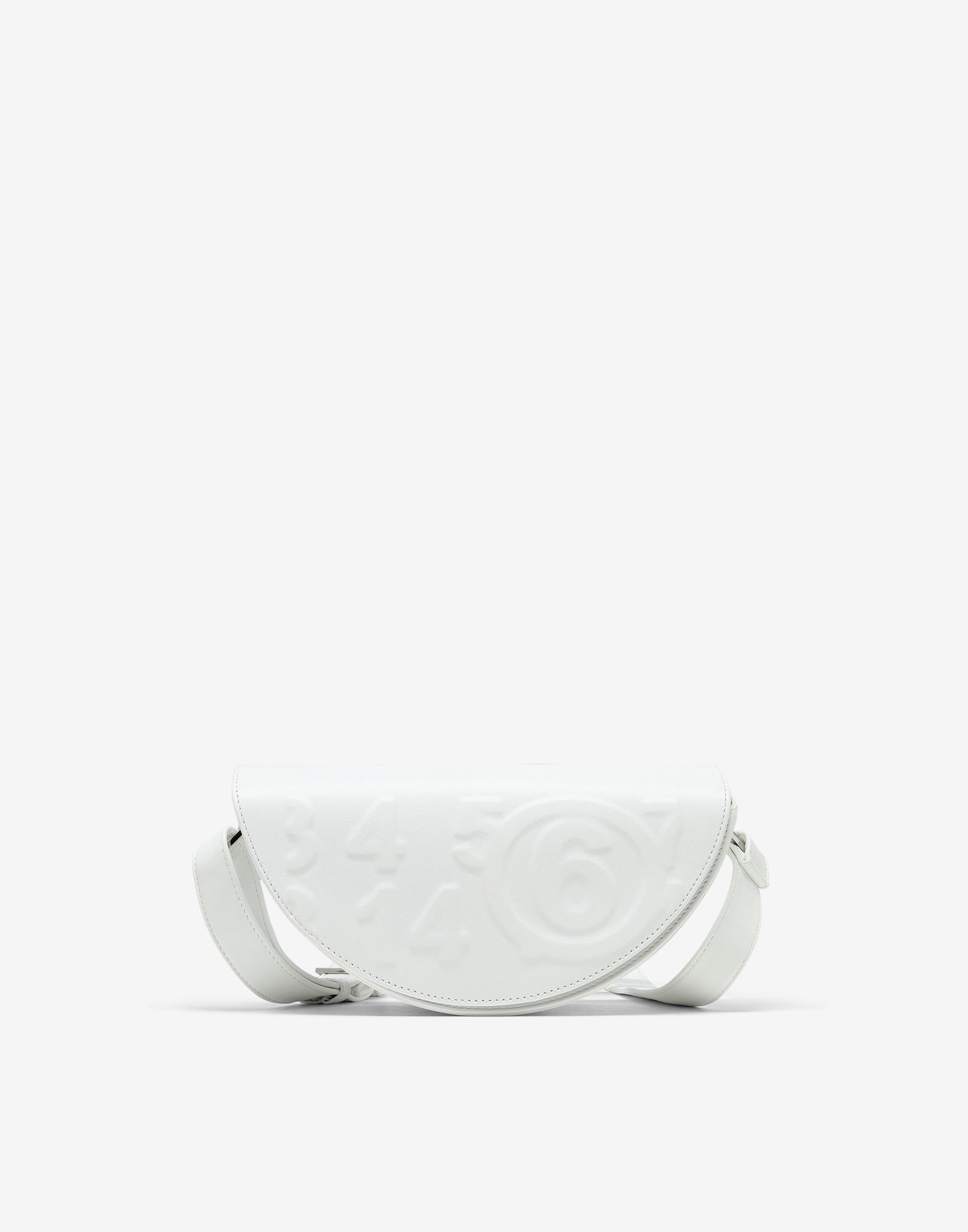 Embossed logo faux leather bag - 1