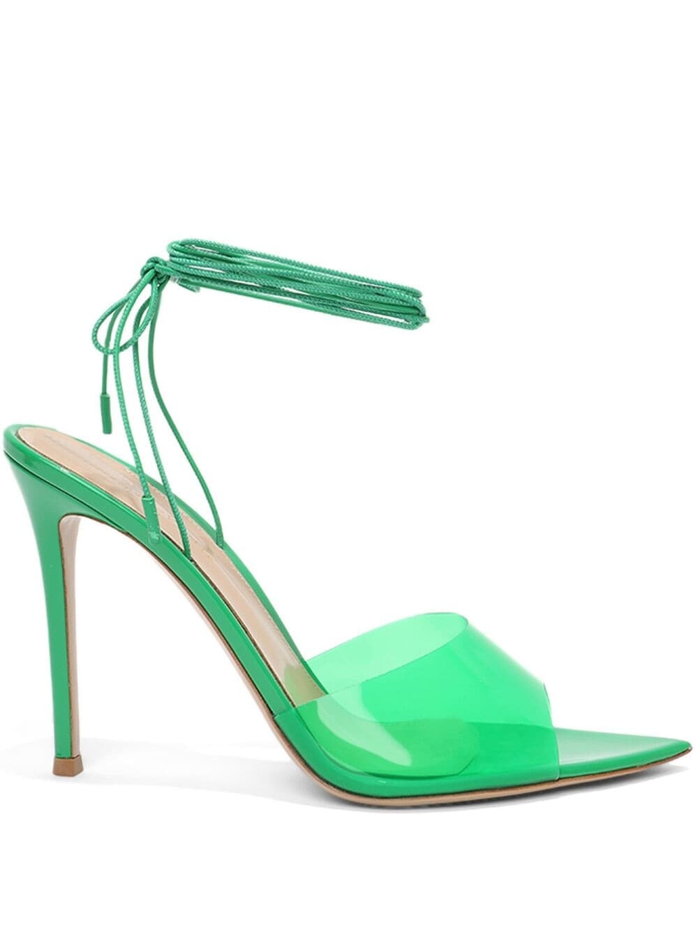 Exclusive Skye 105mm tie-fastening pumps - 1