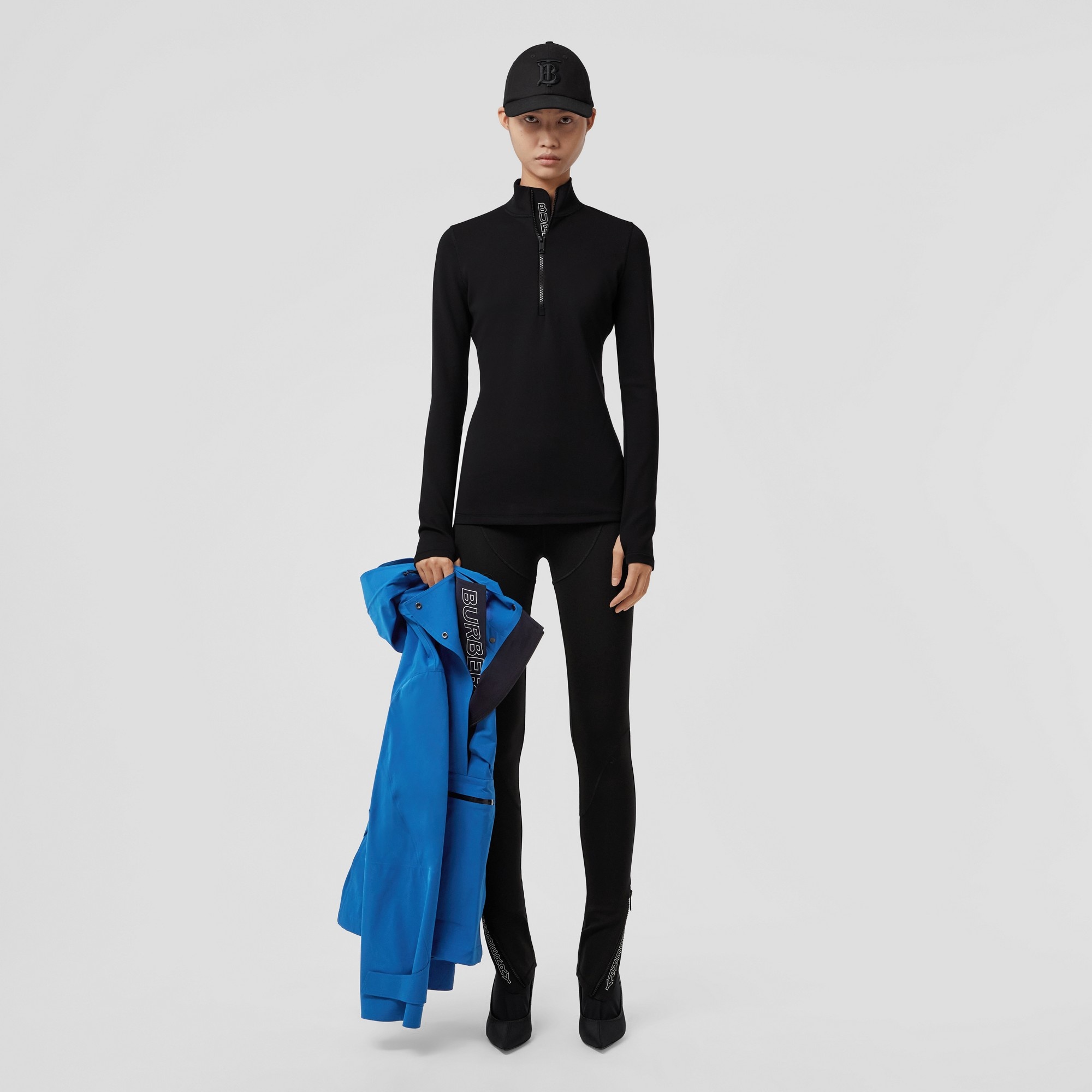 Logo Detail Stretch Jersey Leggings - 2