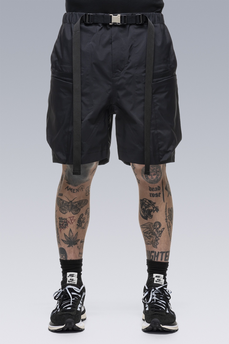 SAC-SP2763 sacai / ACRONYM Shorts Black - 1