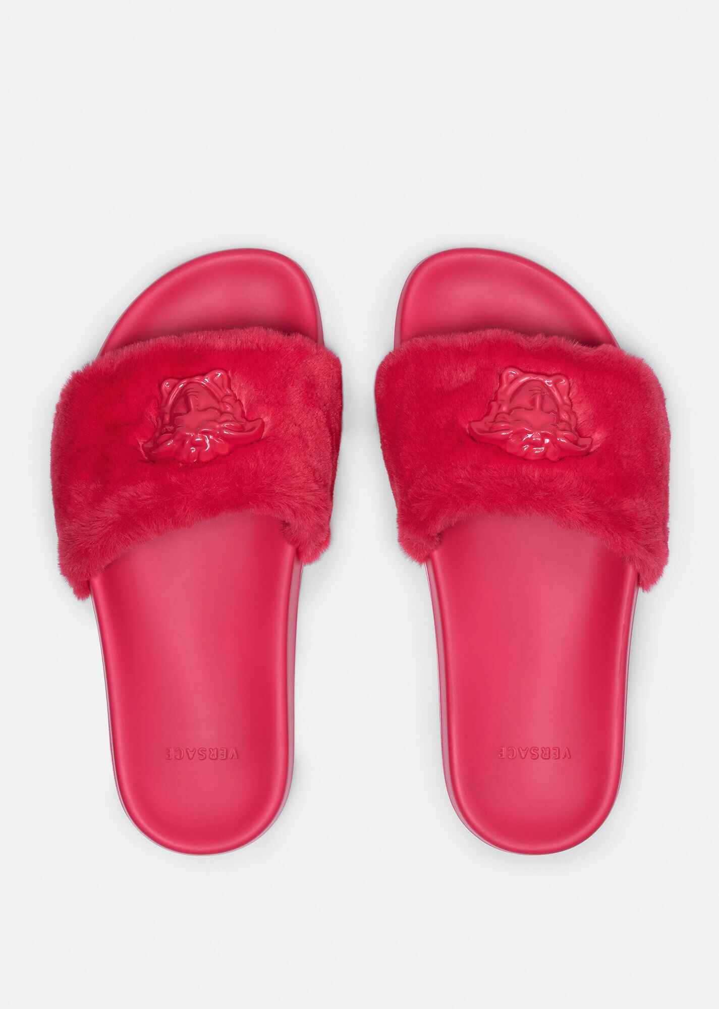La Medusa Faux Fur Slides - 3