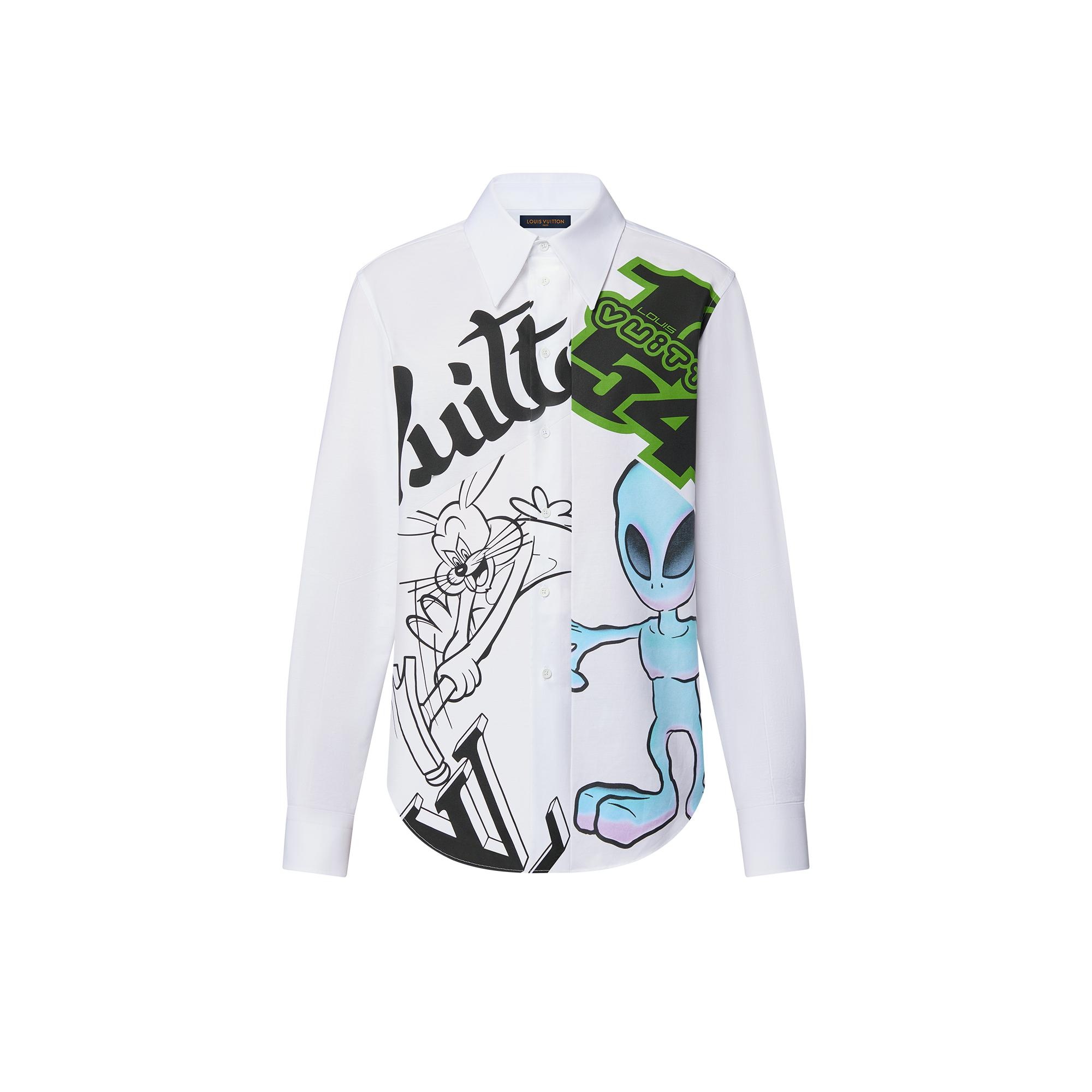 Printed Shirt And Tie - 1