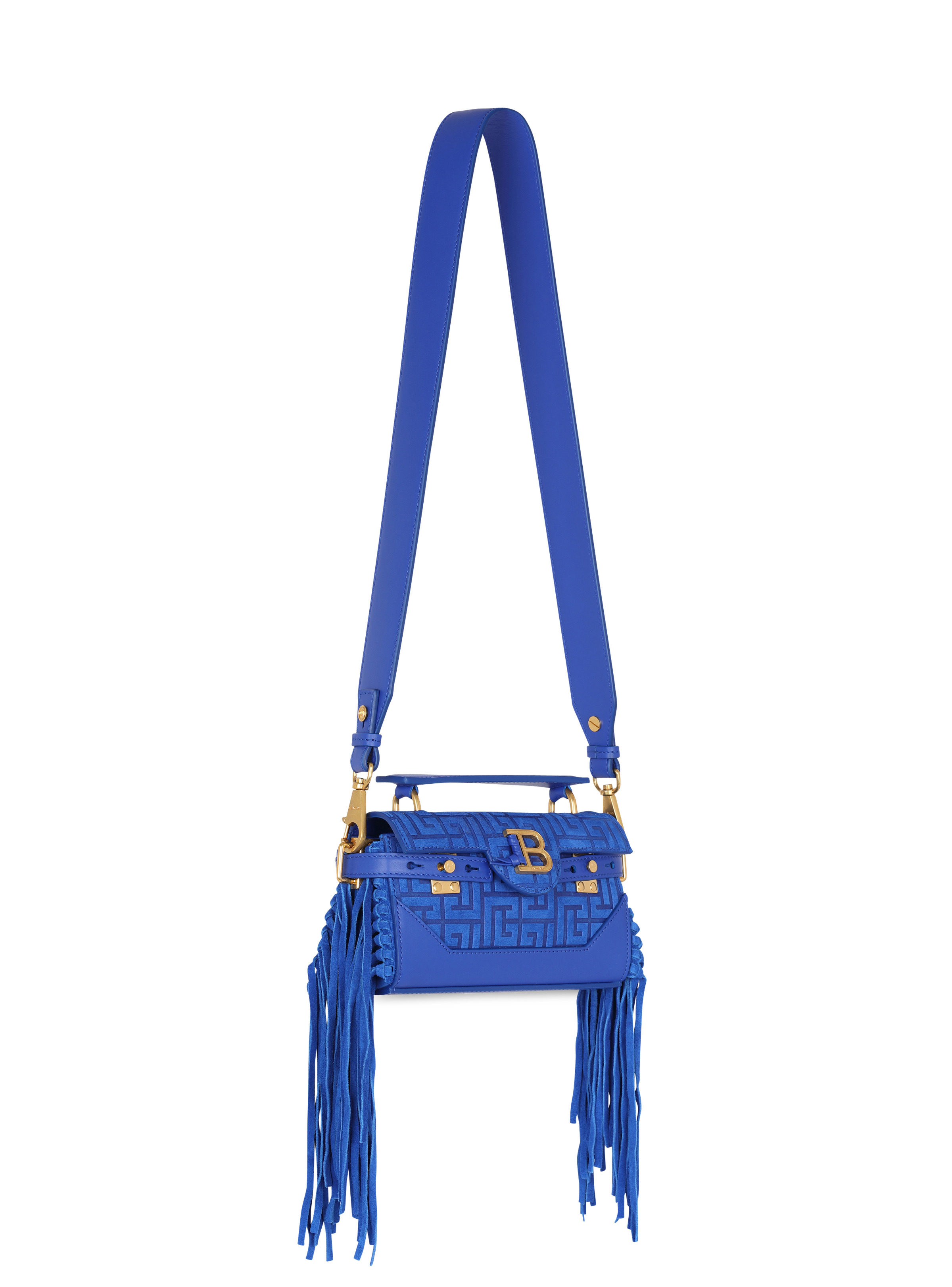 B-Buzz 19 fringed bag with suede embossed monogram - 2