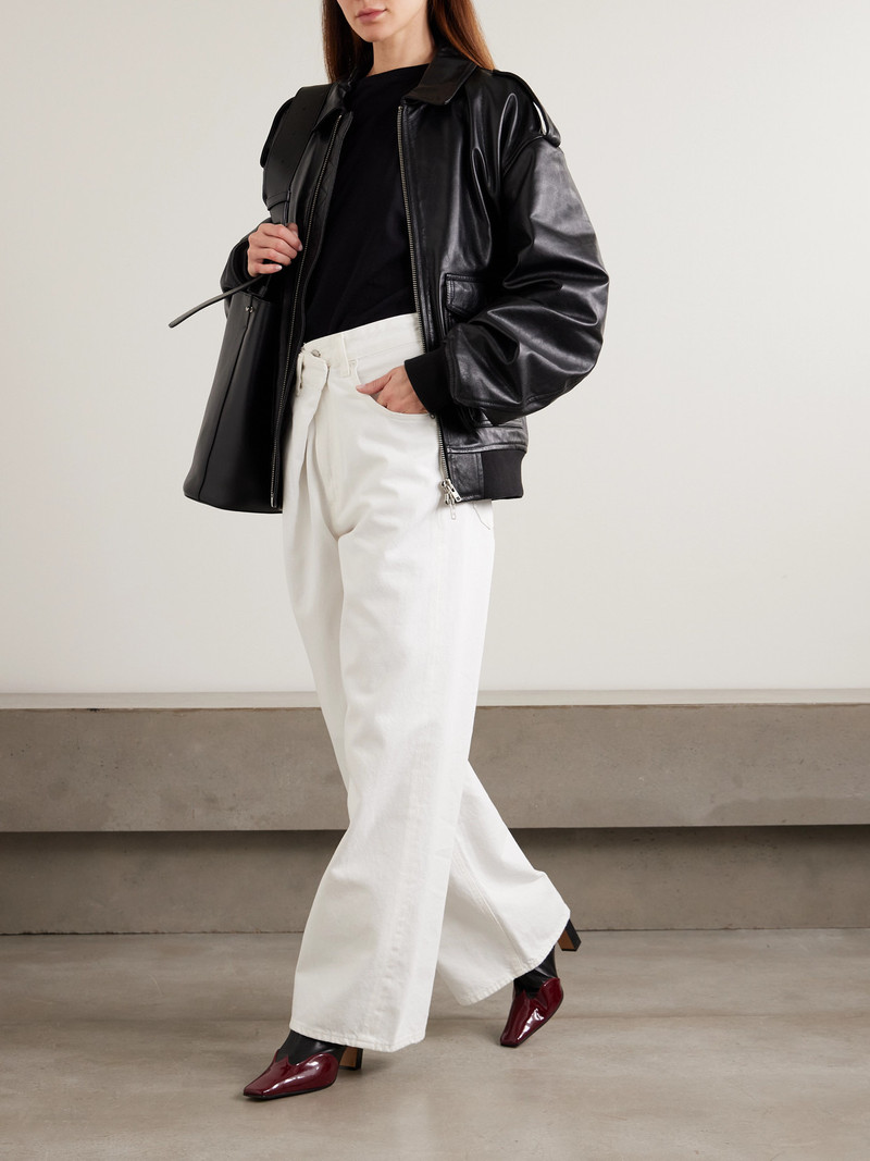 AGOLDE Vana Draped Low-rise Wide Jeans outlook