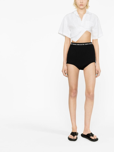 VERSACE JEANS COUTURE logo band mini shorts outlook