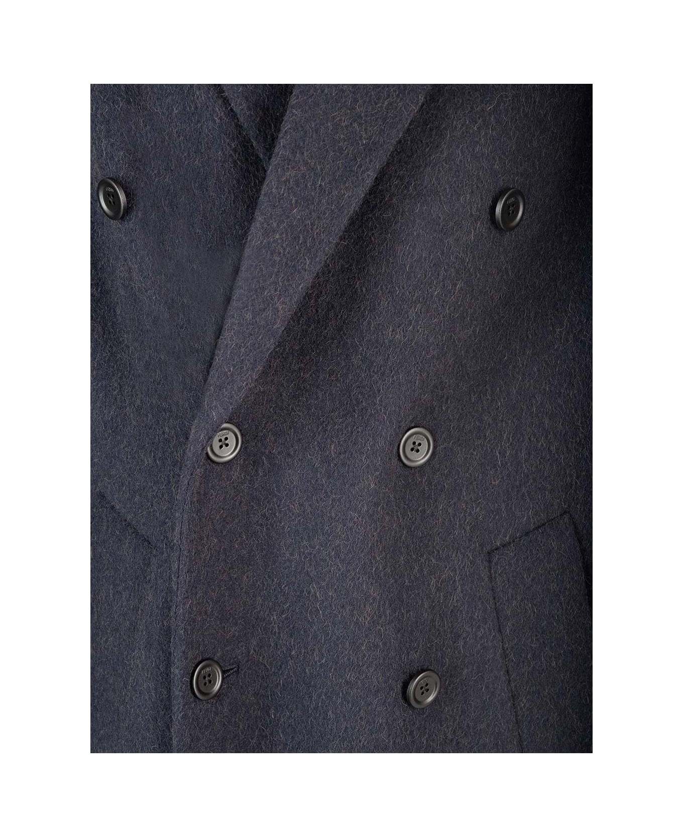 Long Double-breasted Coat - 3