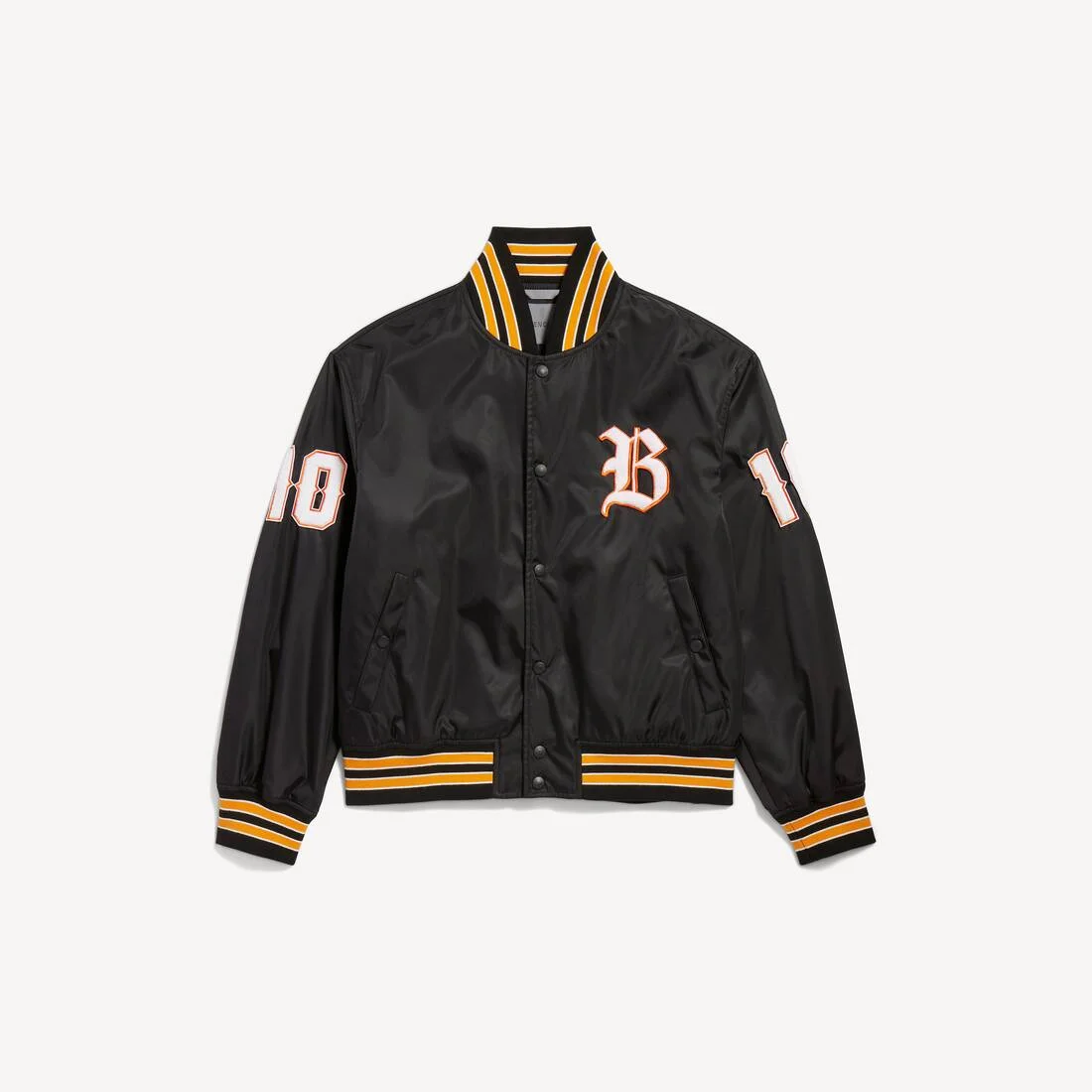 Men's Varsity Jacket in Black - 1
