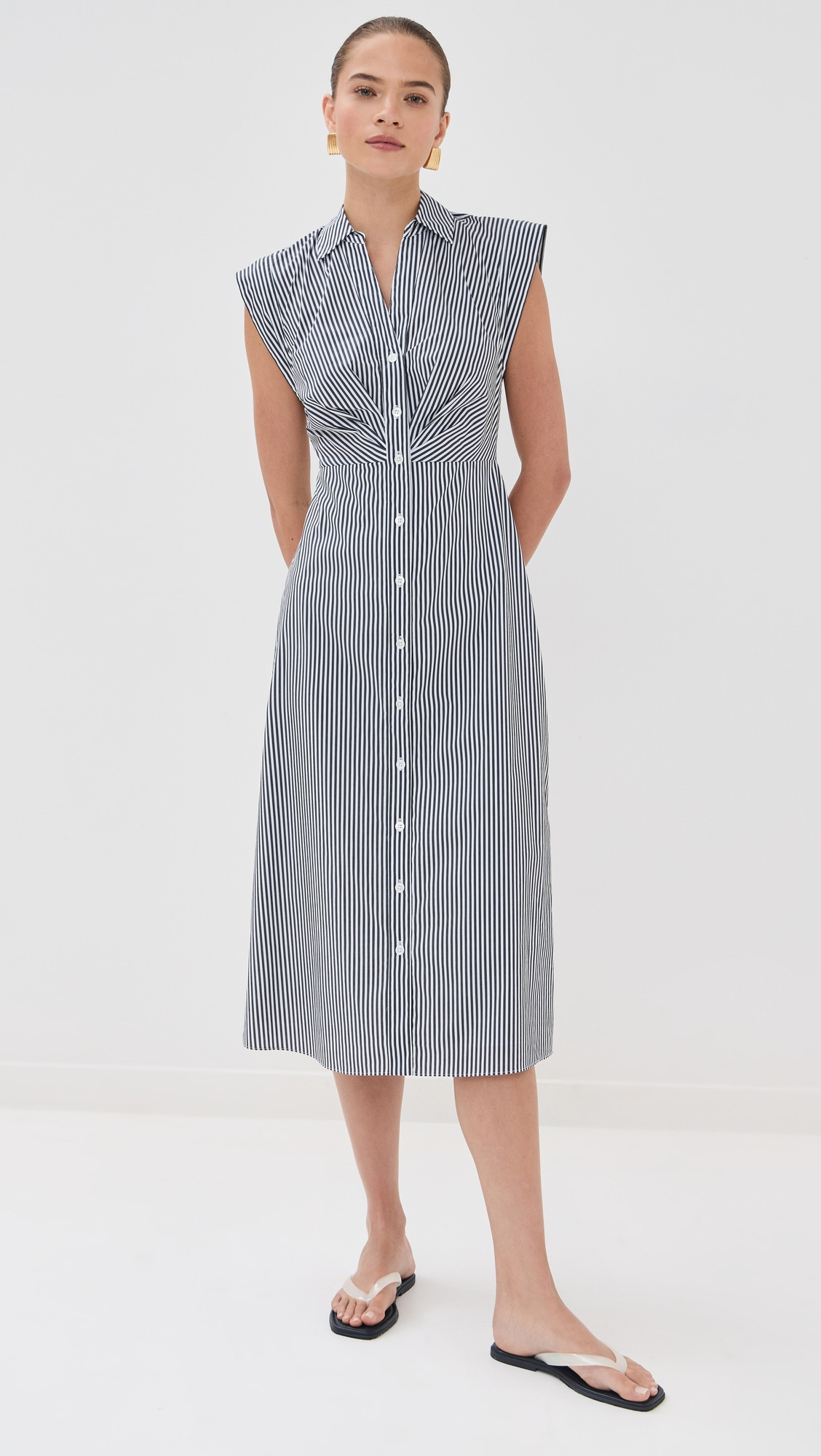 Haydon Striped Midi Shirtdress - 6
