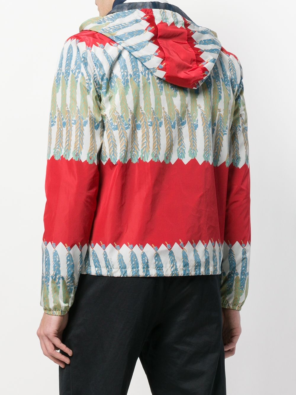 patterned zipped jacket - 4