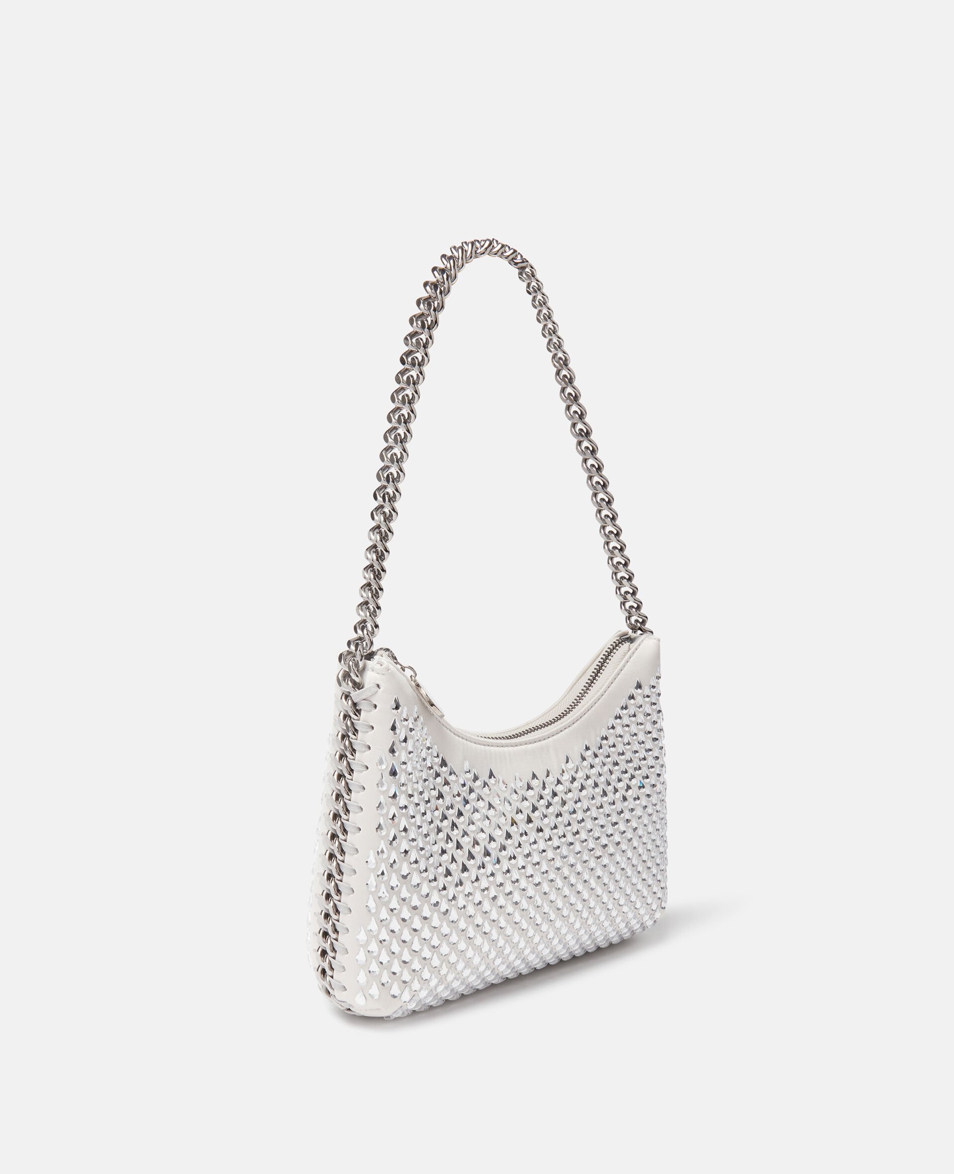 Falabella Crystal Mesh Mini Zipped Shoulder Bag - 5