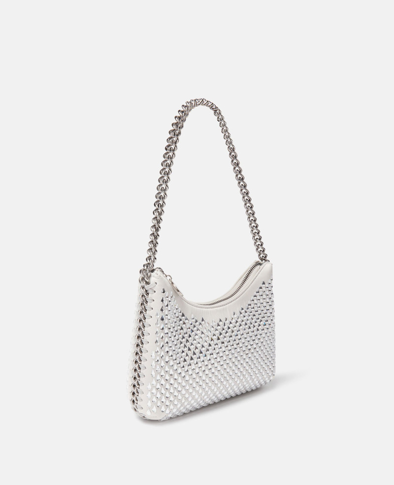 Stella McCartney Falabella Crystal Mesh Mini Zipped Shoulder Bag outlook