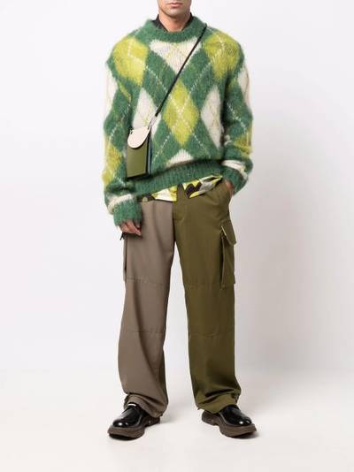 Marni oversize colour-block cargo pants outlook