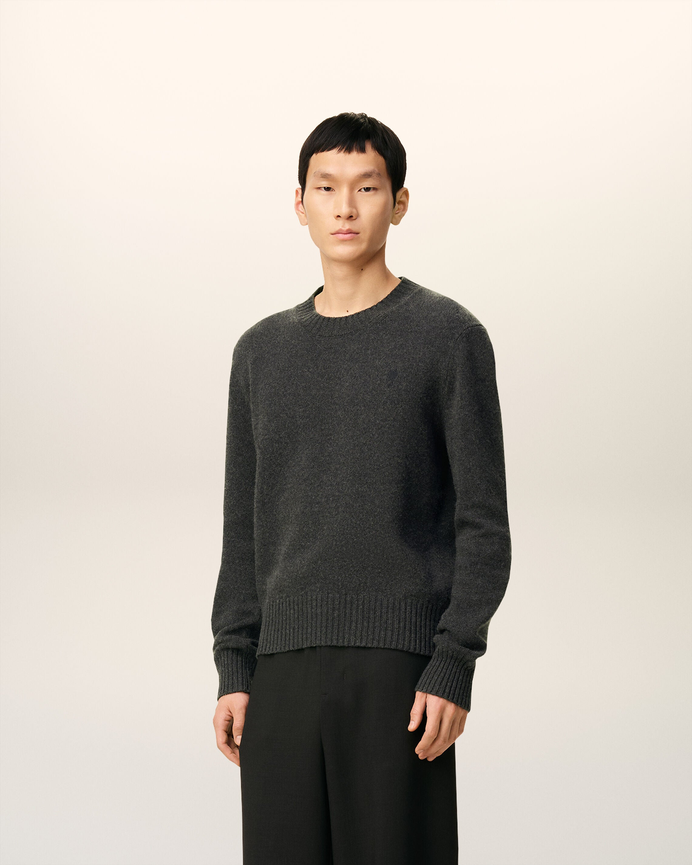 BLACK CASHMERE AMI DE COEUR CREWNECK SWEATER - 6