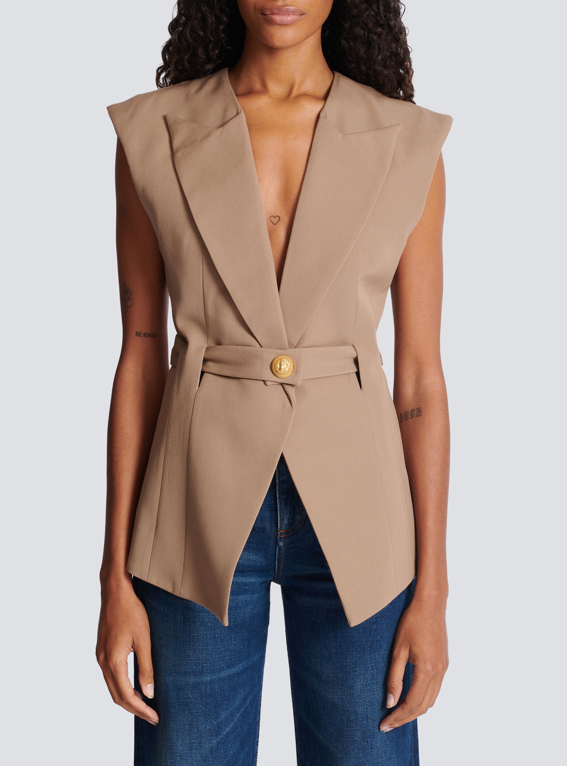 Grain de poudre sleeveless jacket - 5