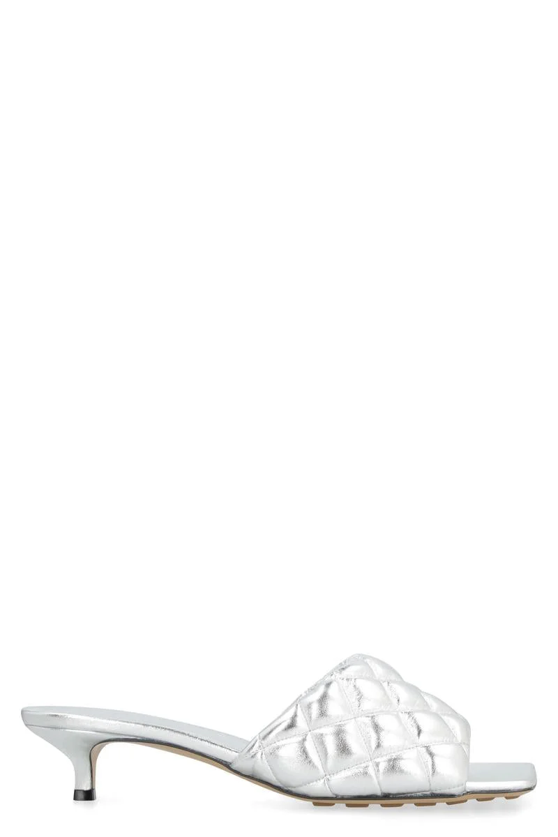 BOTTEGA VENETA PADDED LEATHER SANDALS - 1