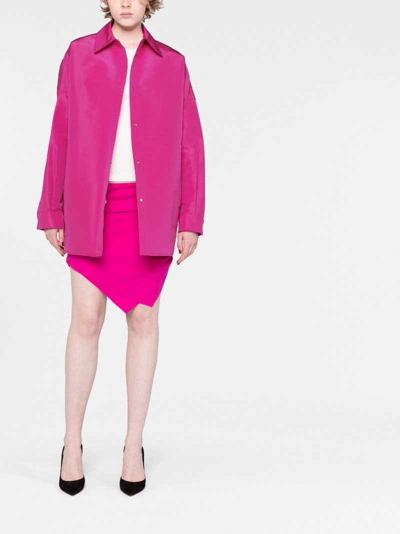 oversized silk shirt - 2