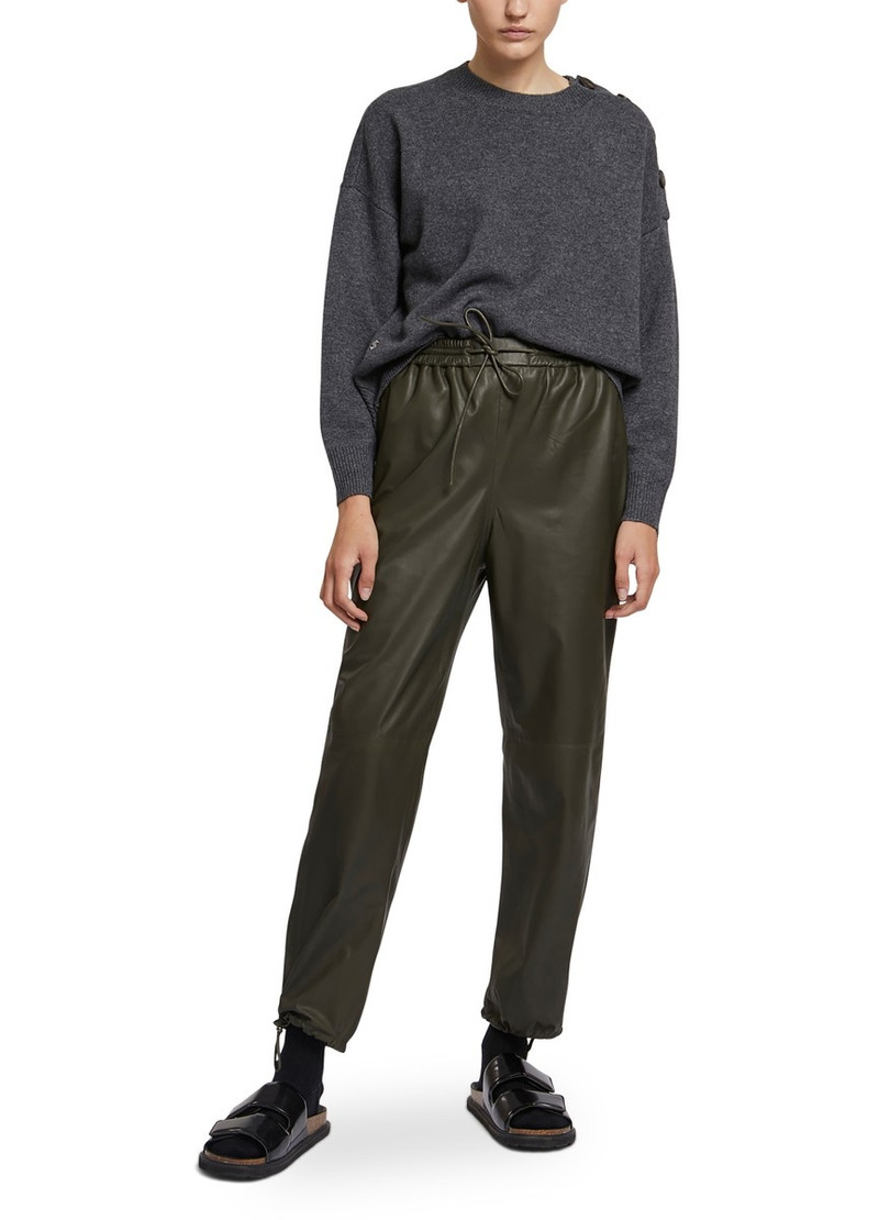 Lamb leather joggers 3