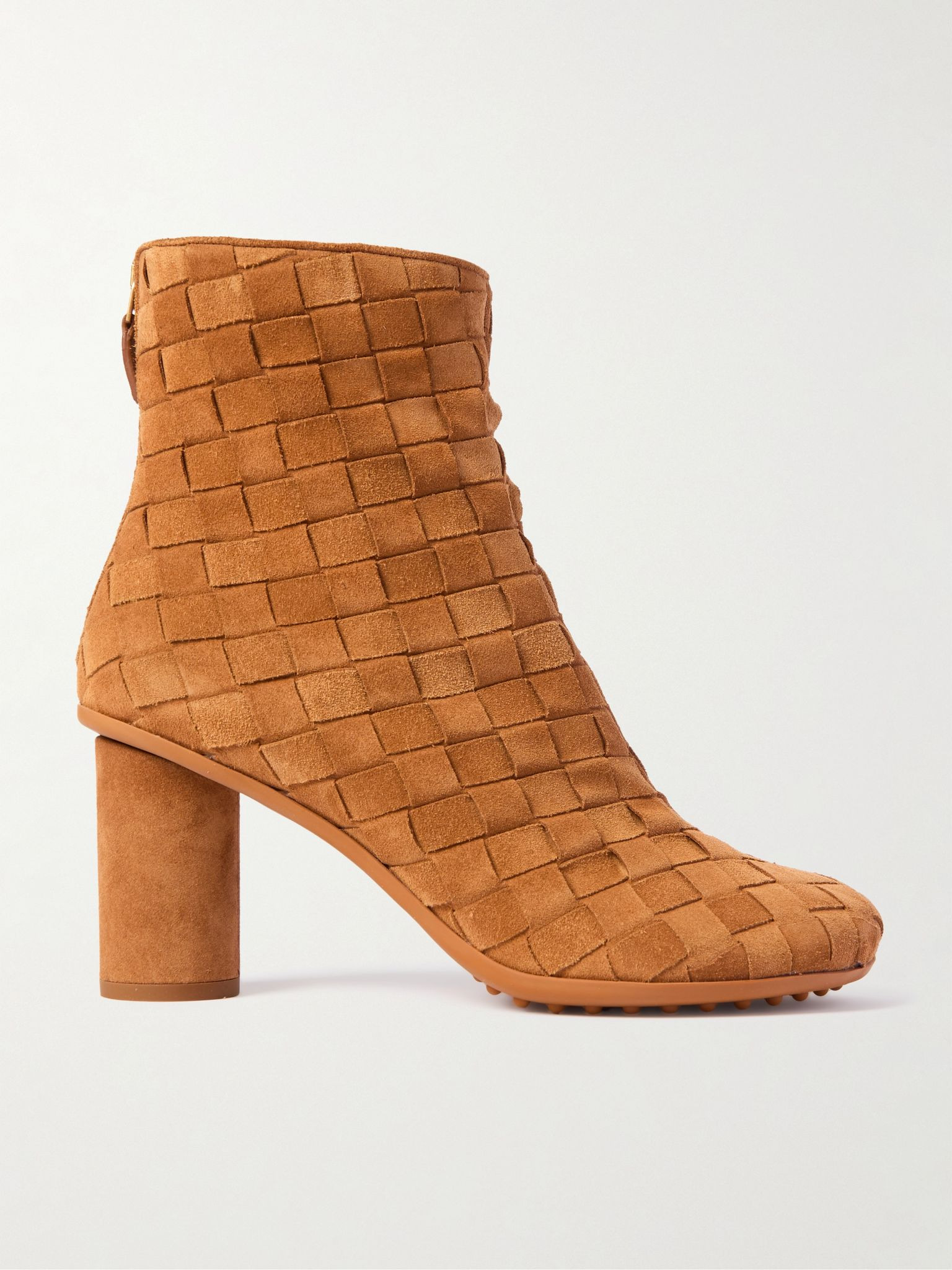 Atomic intrecciato suede ankle boots Camel - 1