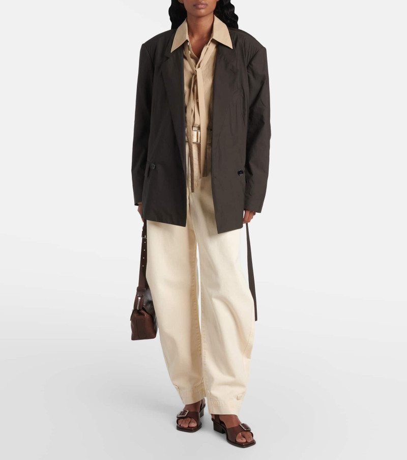 Lemaire Tie-detail cotton shirt outlook