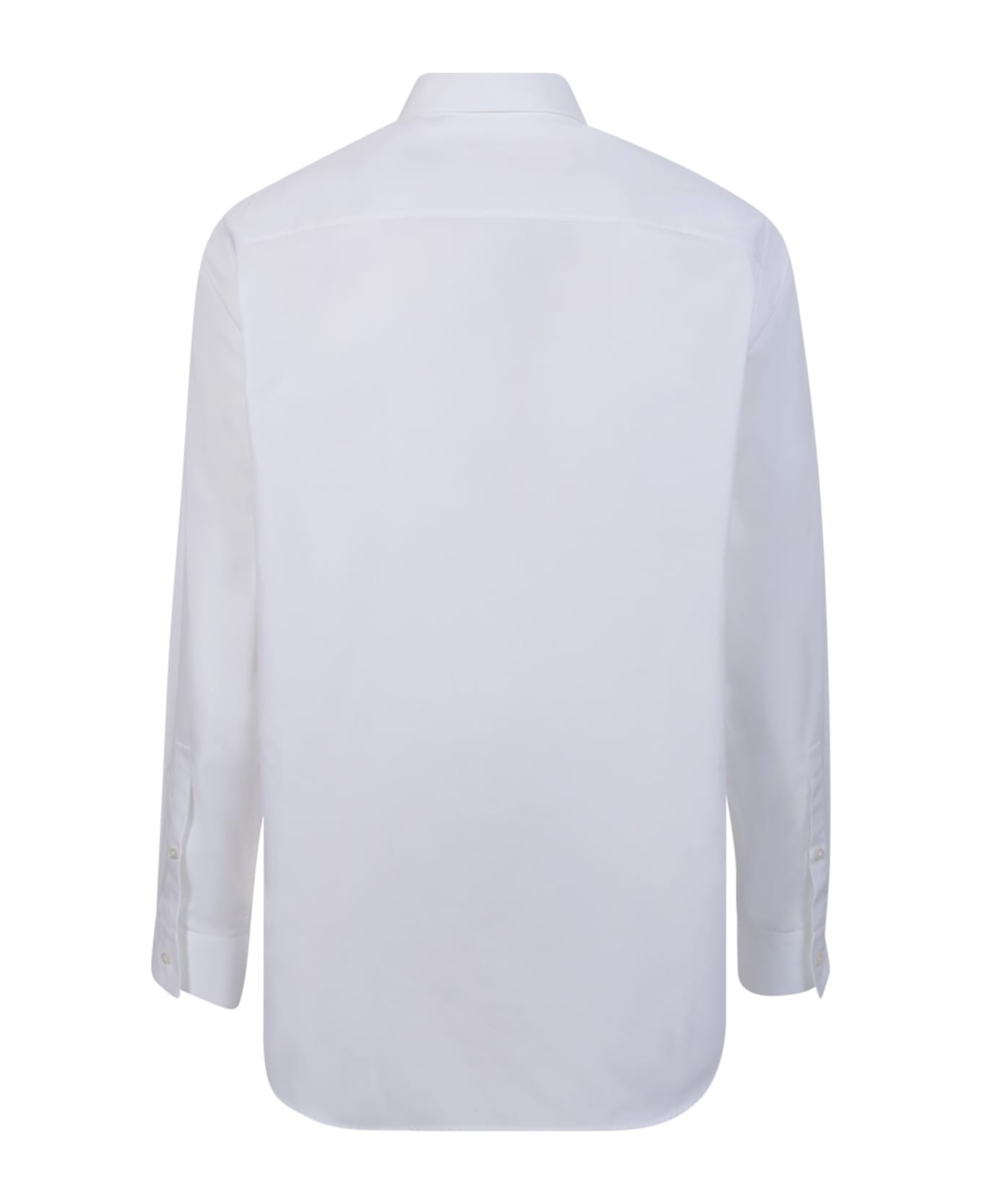 Shirt In White Cotton - 2