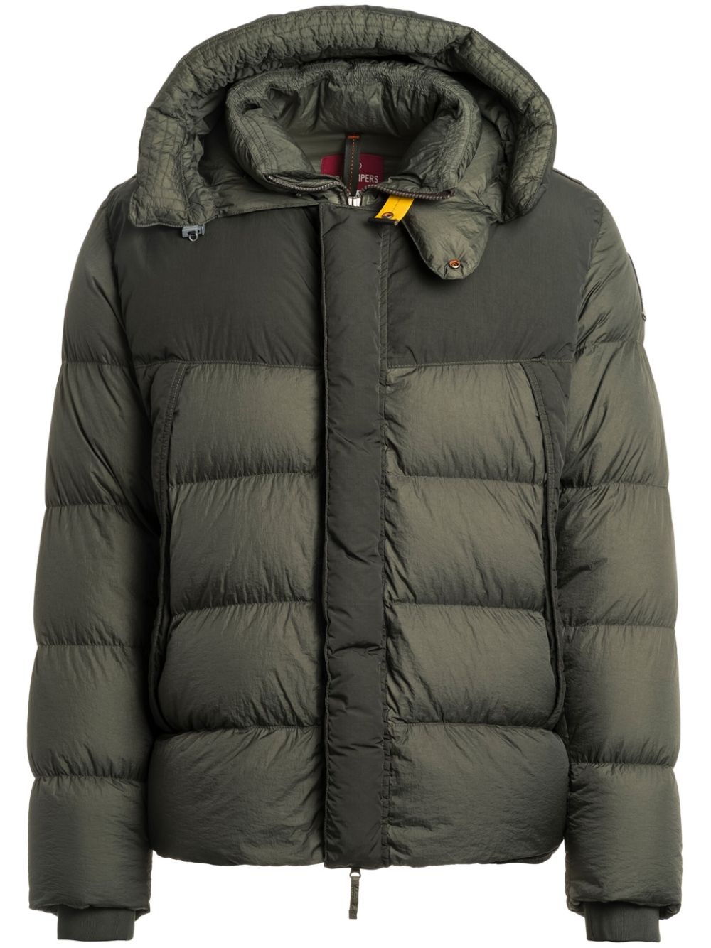 logo-patch hooded jacket - 1