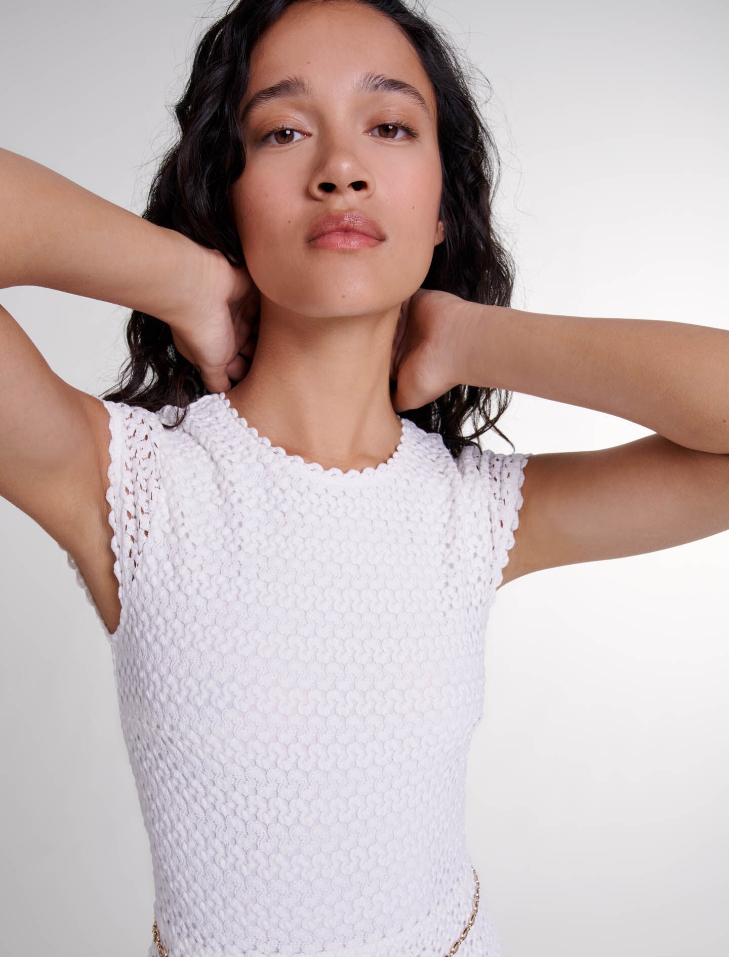 Crochet-knit maxi dress - 5