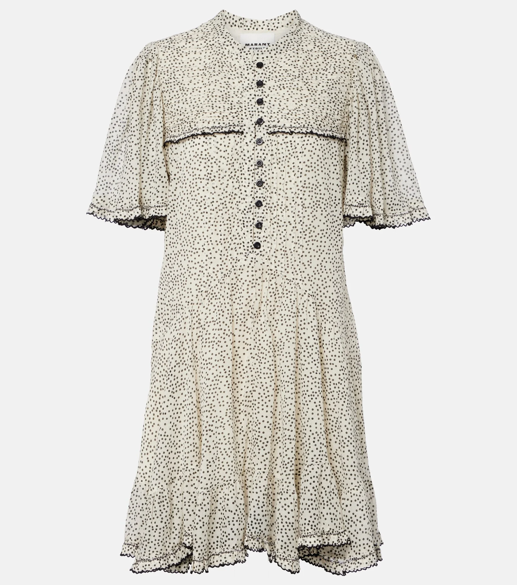 Daynia polka-dot cotton minidress - 1