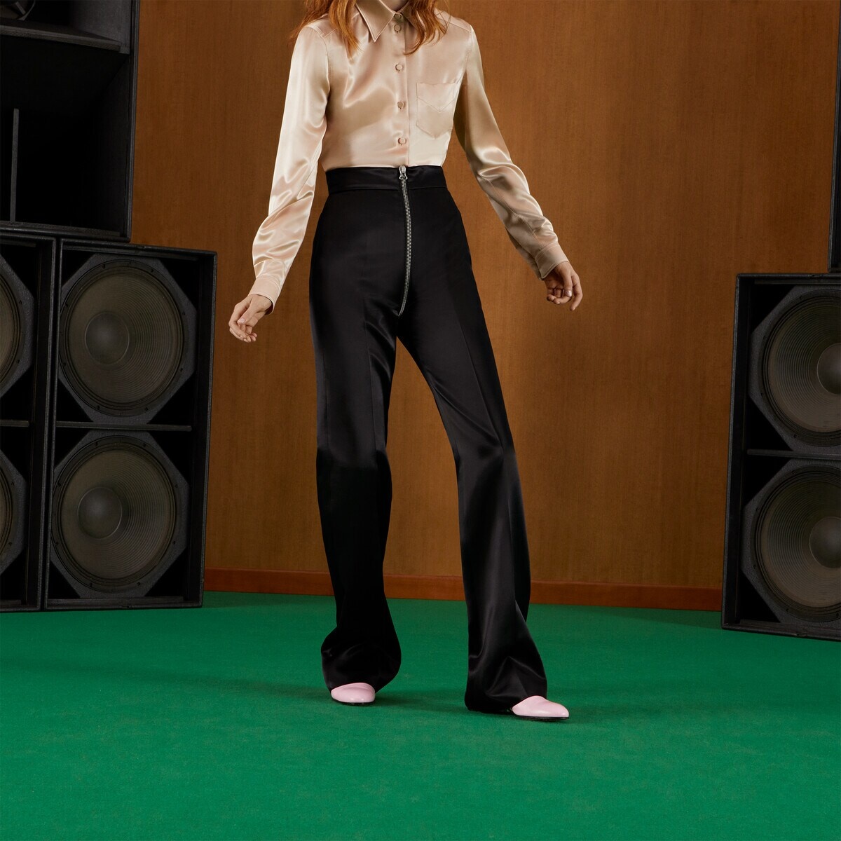 Straight satin pants - 6