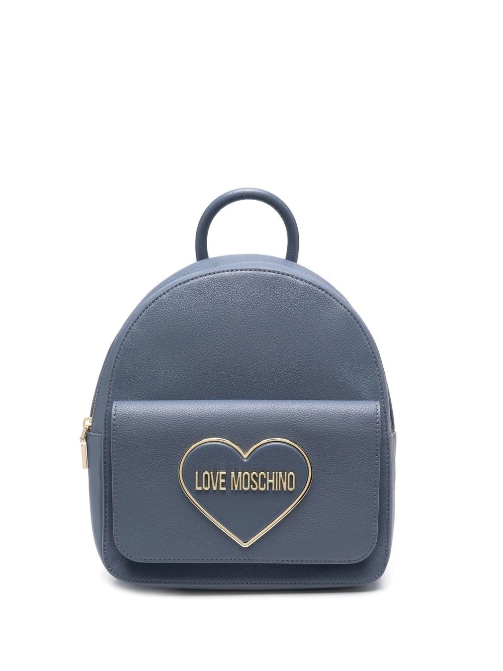 logo-plaque heart-motif backpack - 1