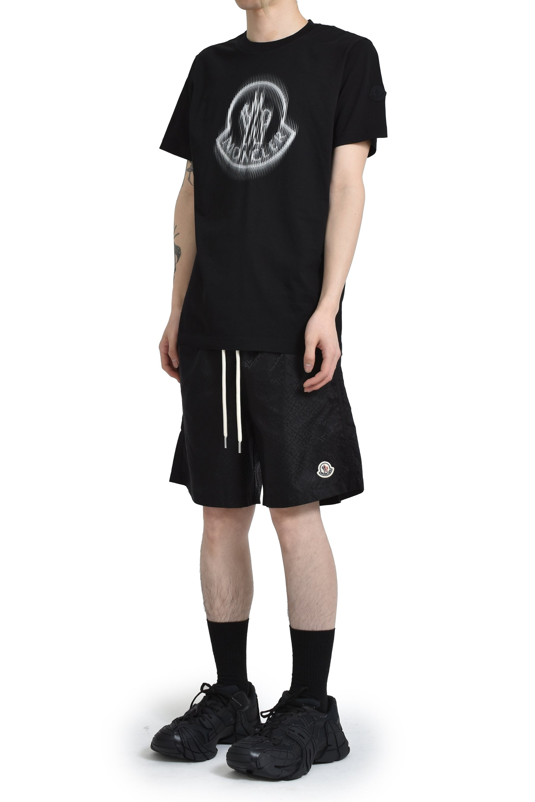 FRONT LOGO  SS T-SHIRT / BLK - 4