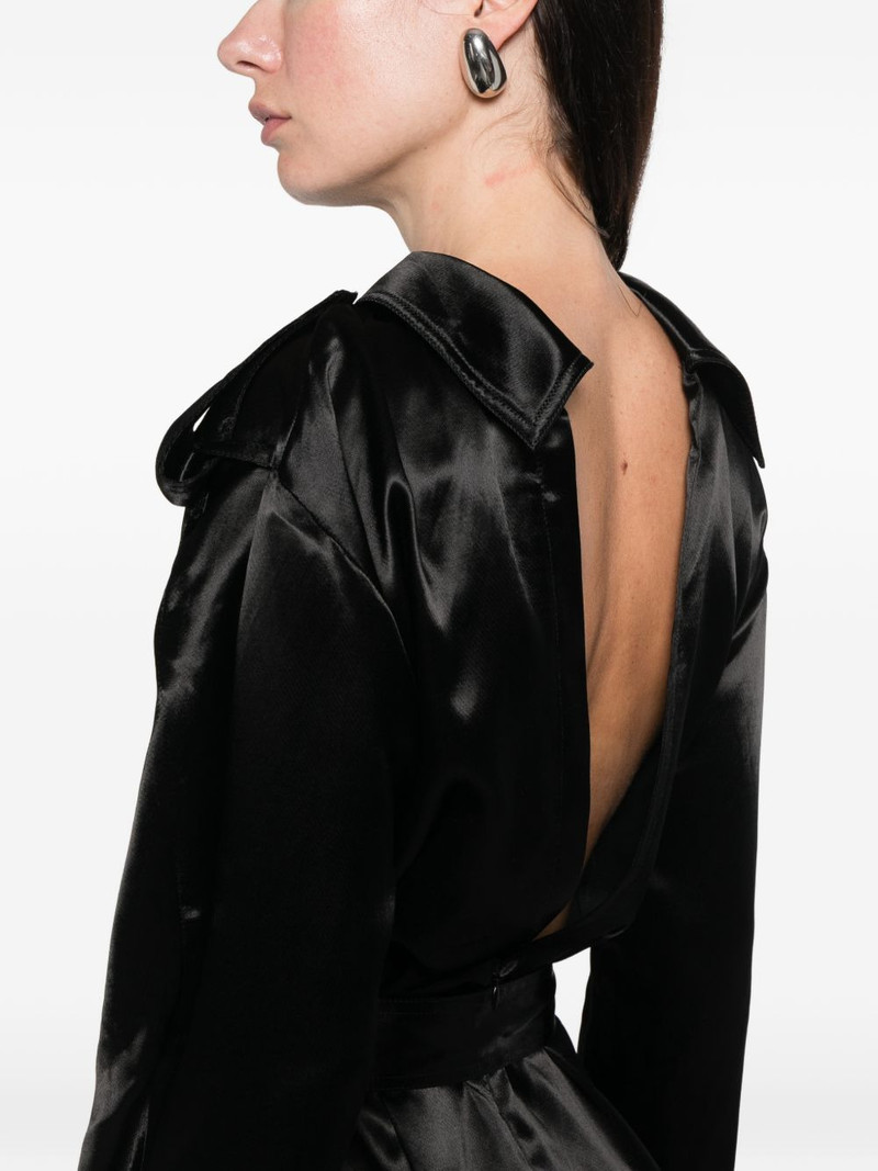 belted button midi dress 5