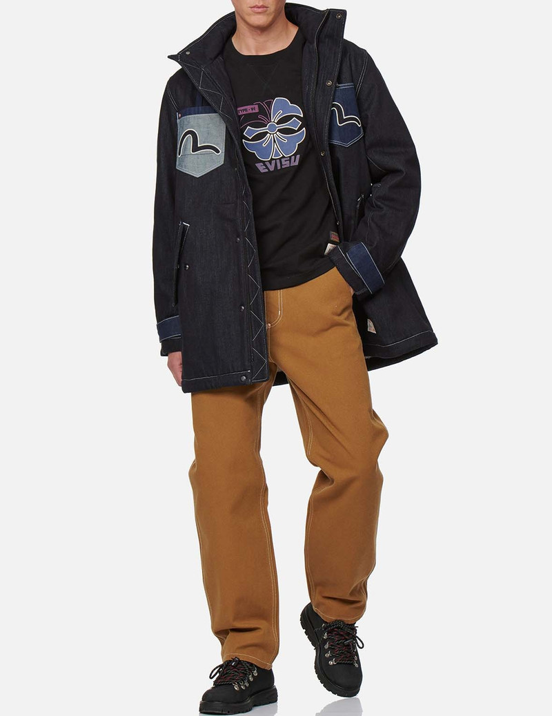 MULTI-POCKET DENIM PADDED COAT 5