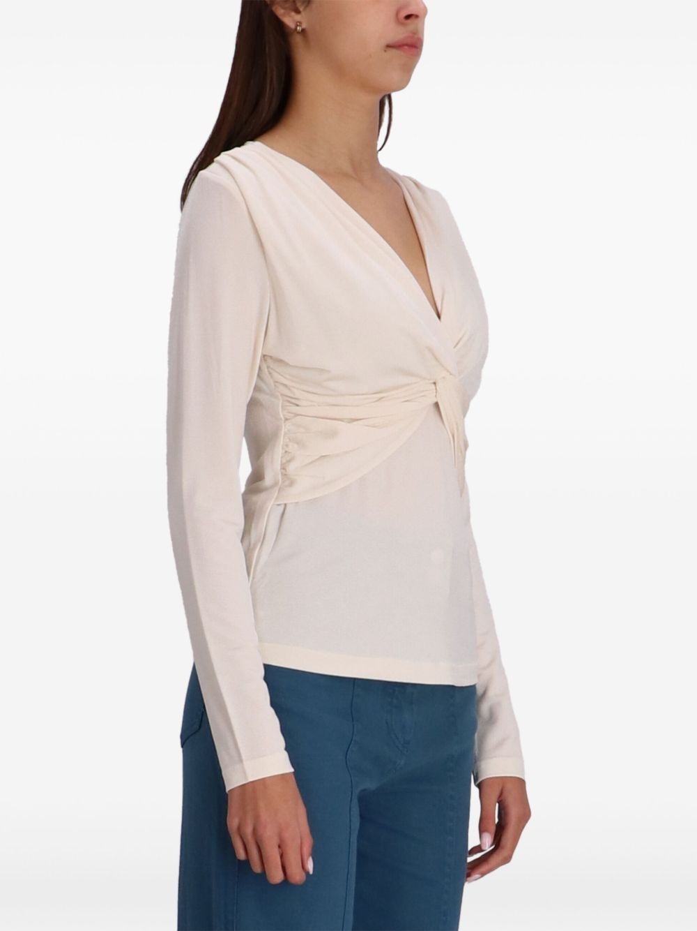 v-neck blouse - 3