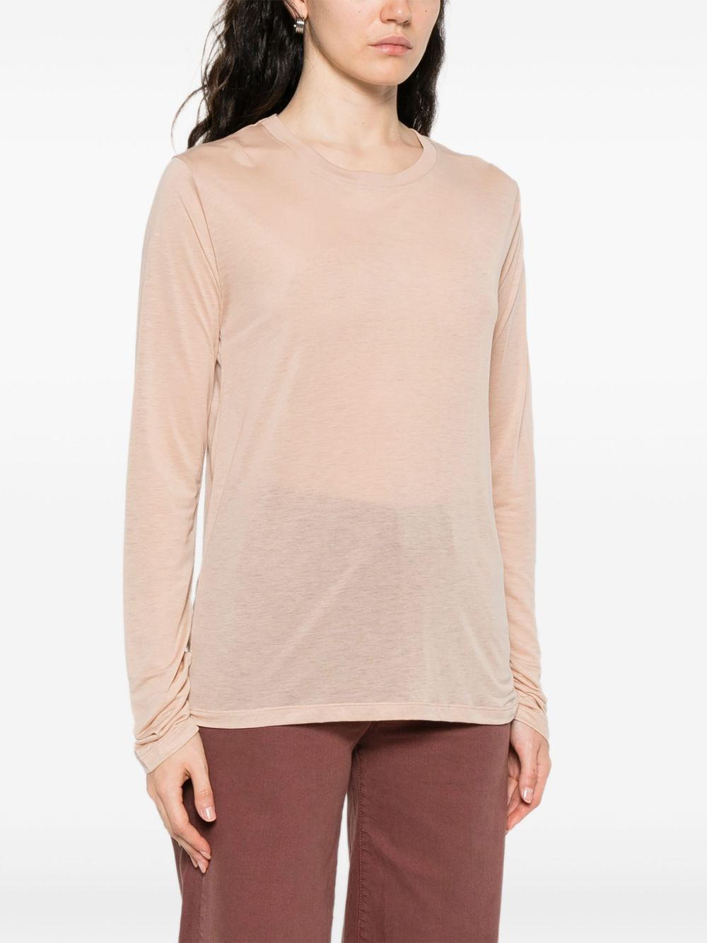 long-sleeve round-neck top - 3
