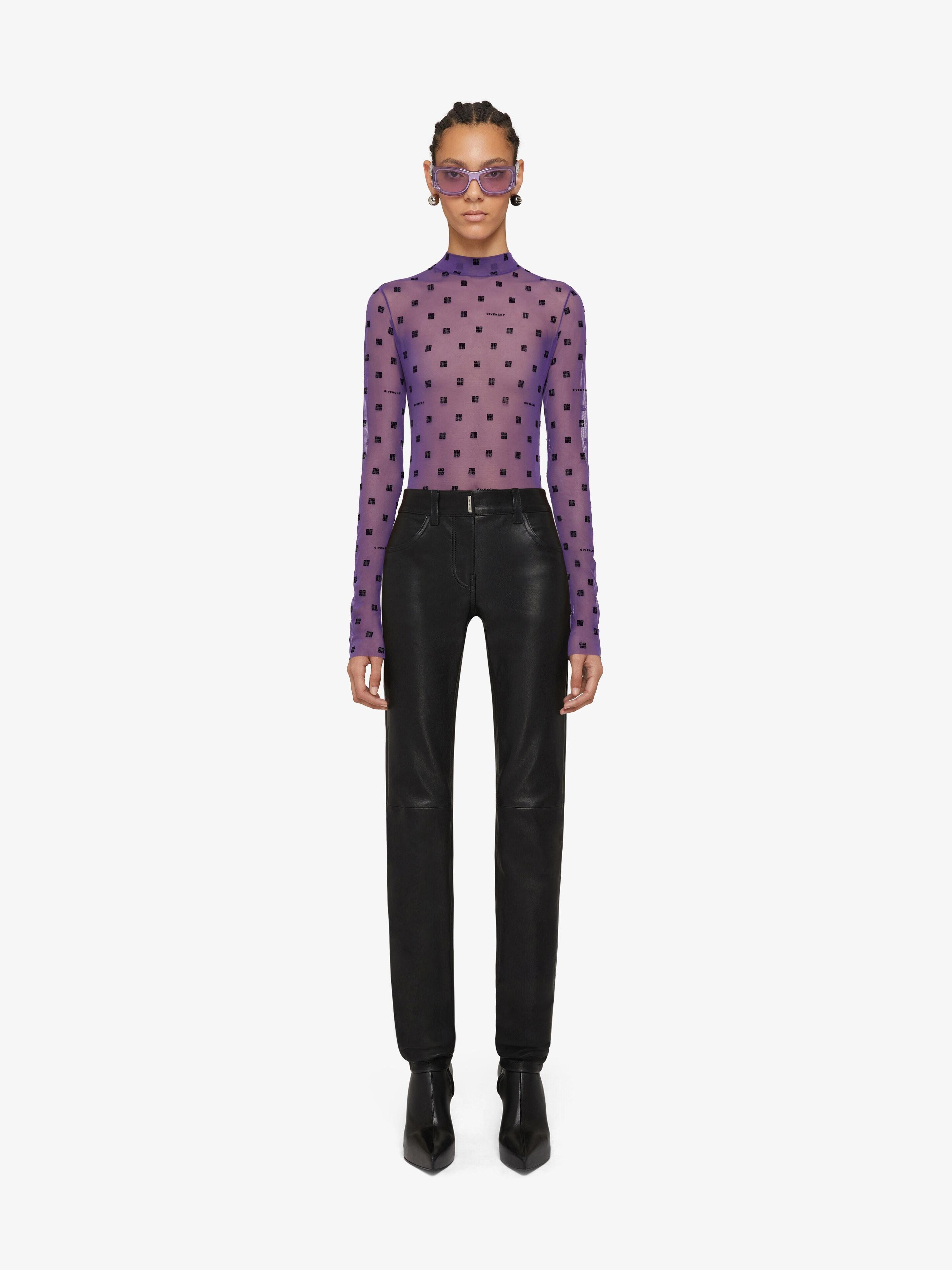 SLIM FIT LEGGINGS IN LEATHER - 2