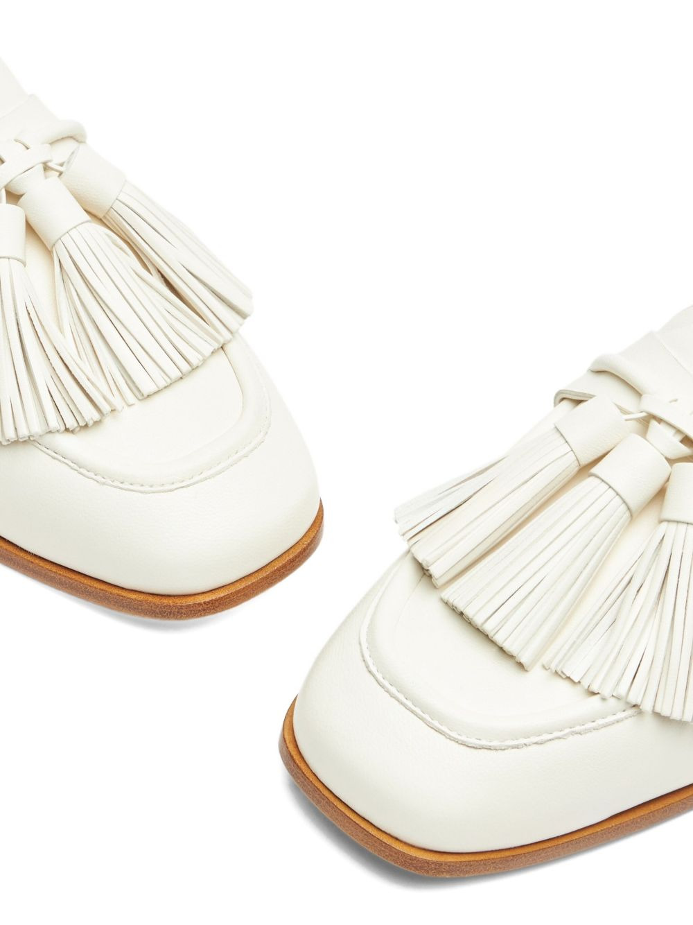 tassel leather loafers - 5