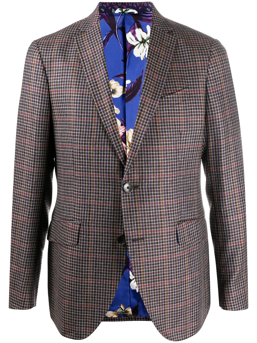 checked blazer - 1