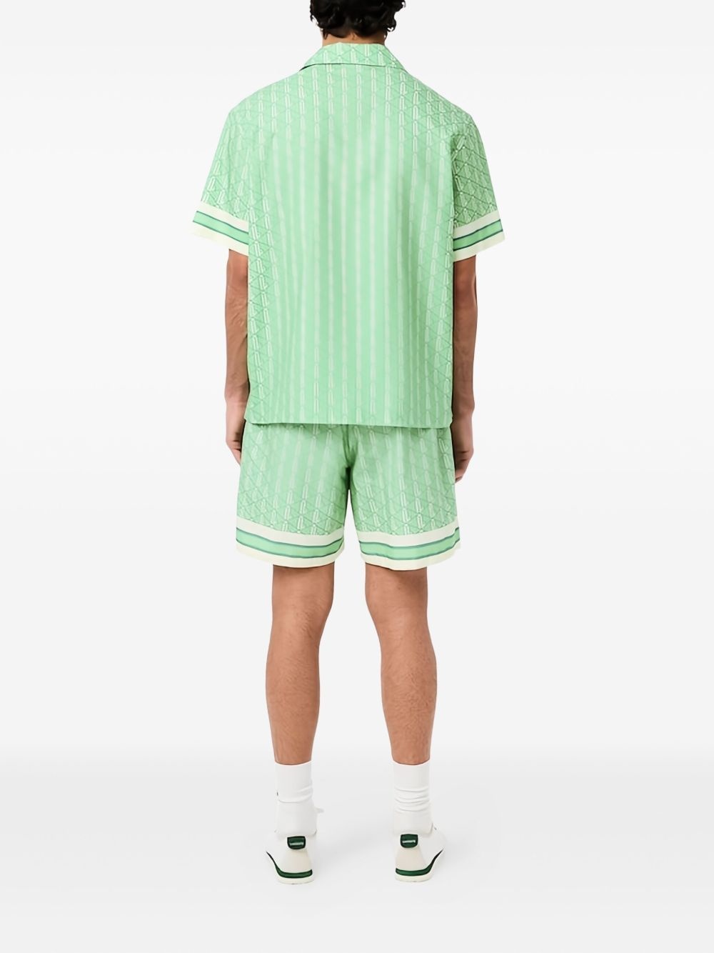 embroidered-logo shorts - 3