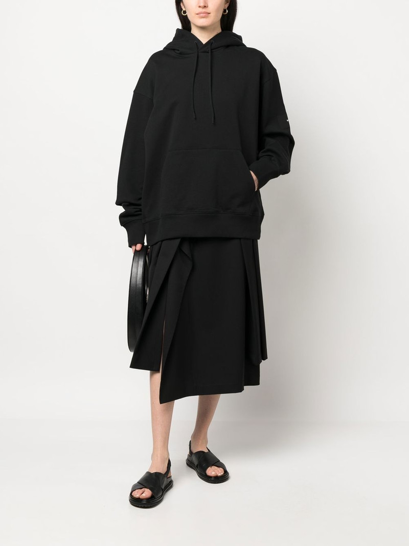 Y-3 drop-shoulder drawstring hoodie outlook