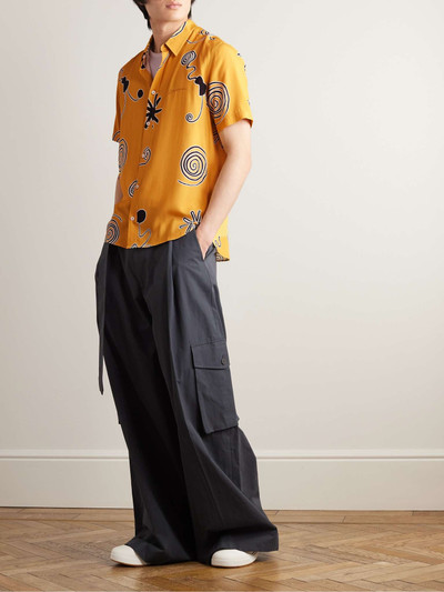 JACQUEMUS Melo Logo-Embroidered Printed Crepe Shirt outlook
