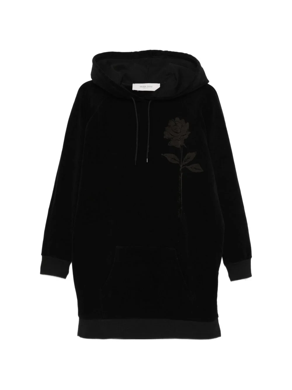 rose hooded mini dress - 1