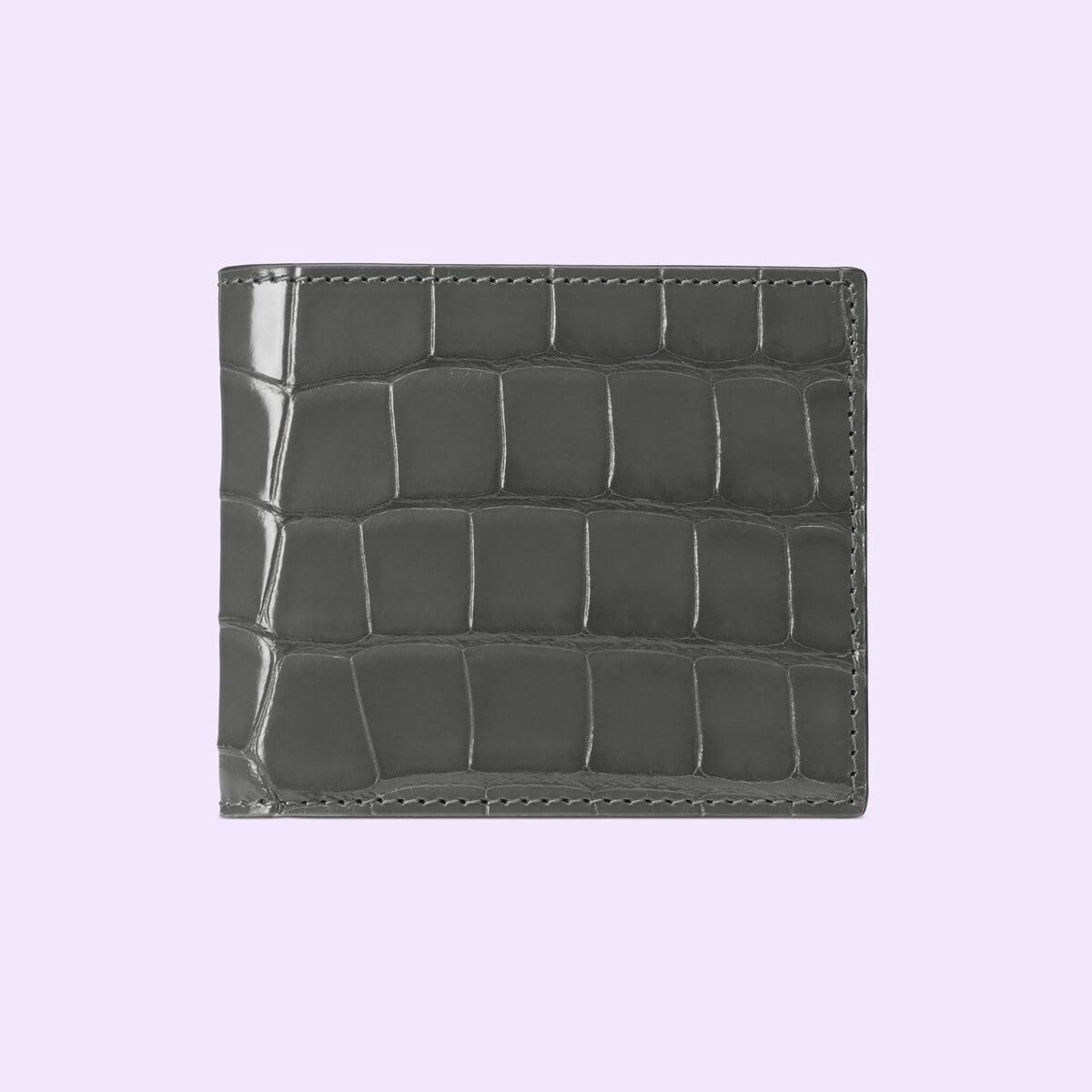 Bi-fold crocodile wallet - 1