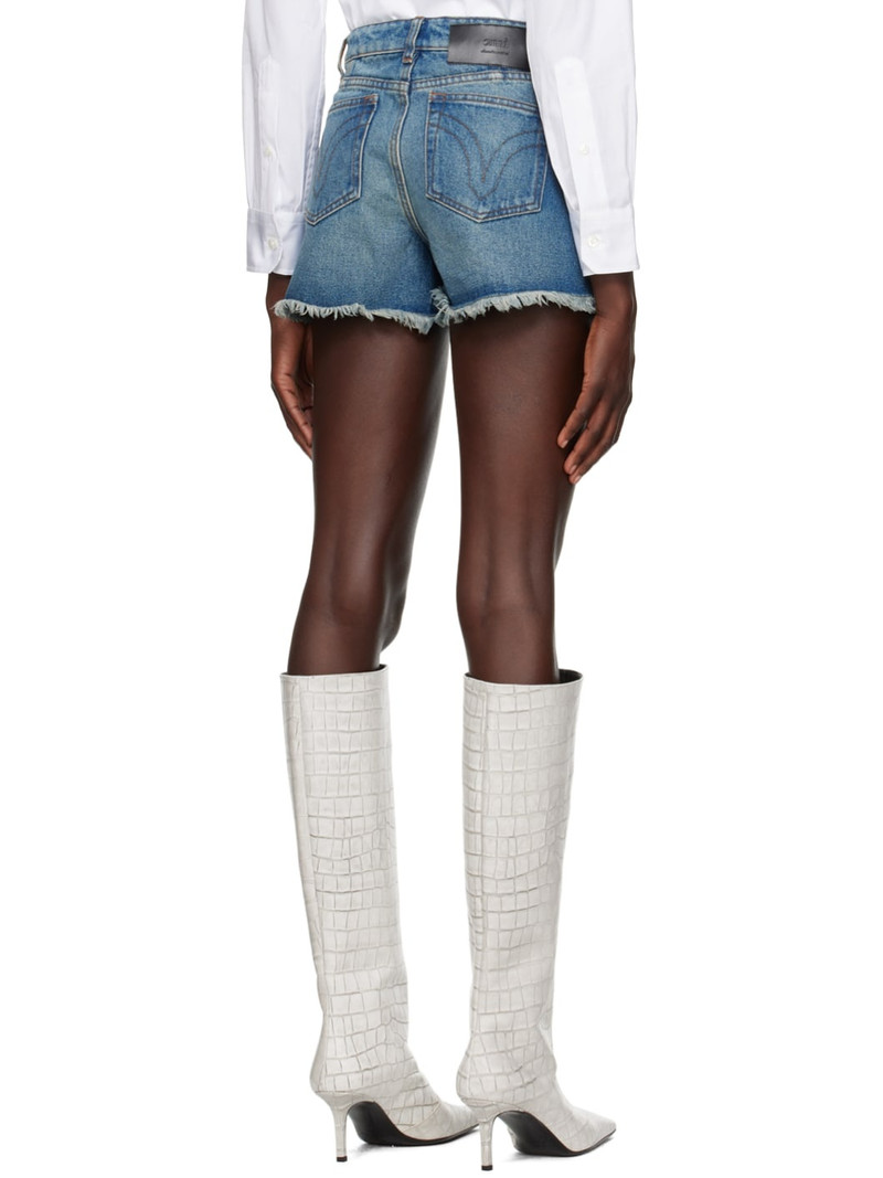 Blue Five Pockets Shorts 3