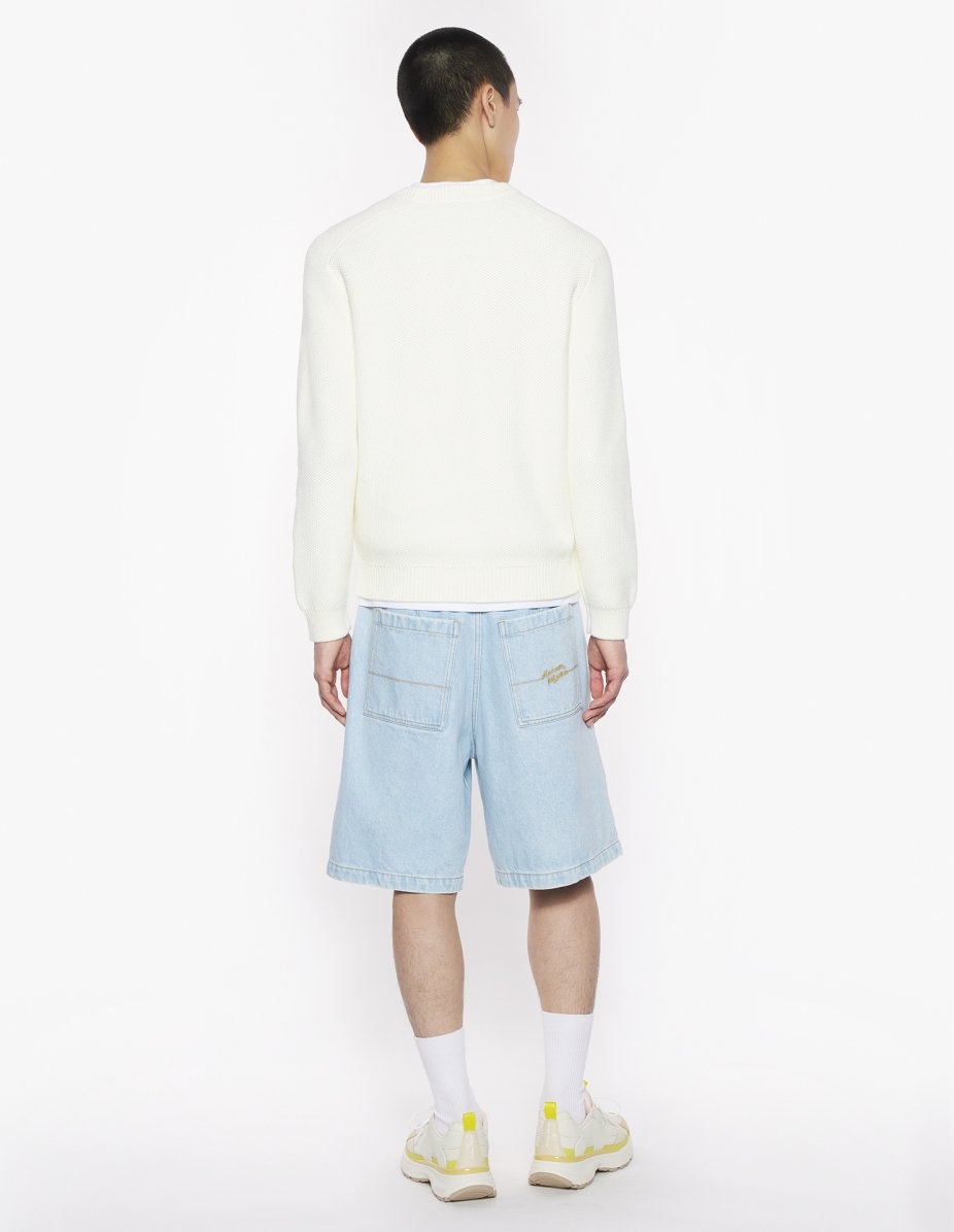 KITSUNE VARSITY EMBROIDERED MESH JUMPER - 5