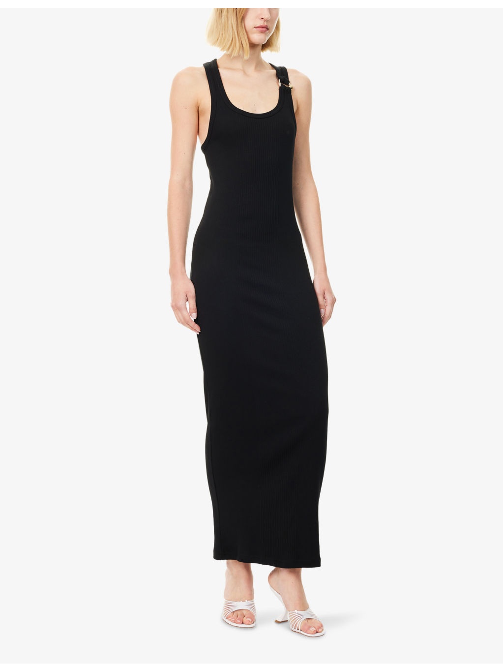 Ribbed Scoop-Neck Cotton-Jersey Midi Dress - 3