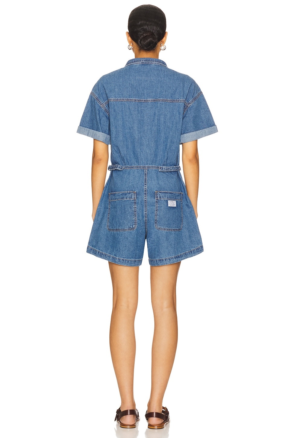 Short Sleeve Surplus Romper - 3