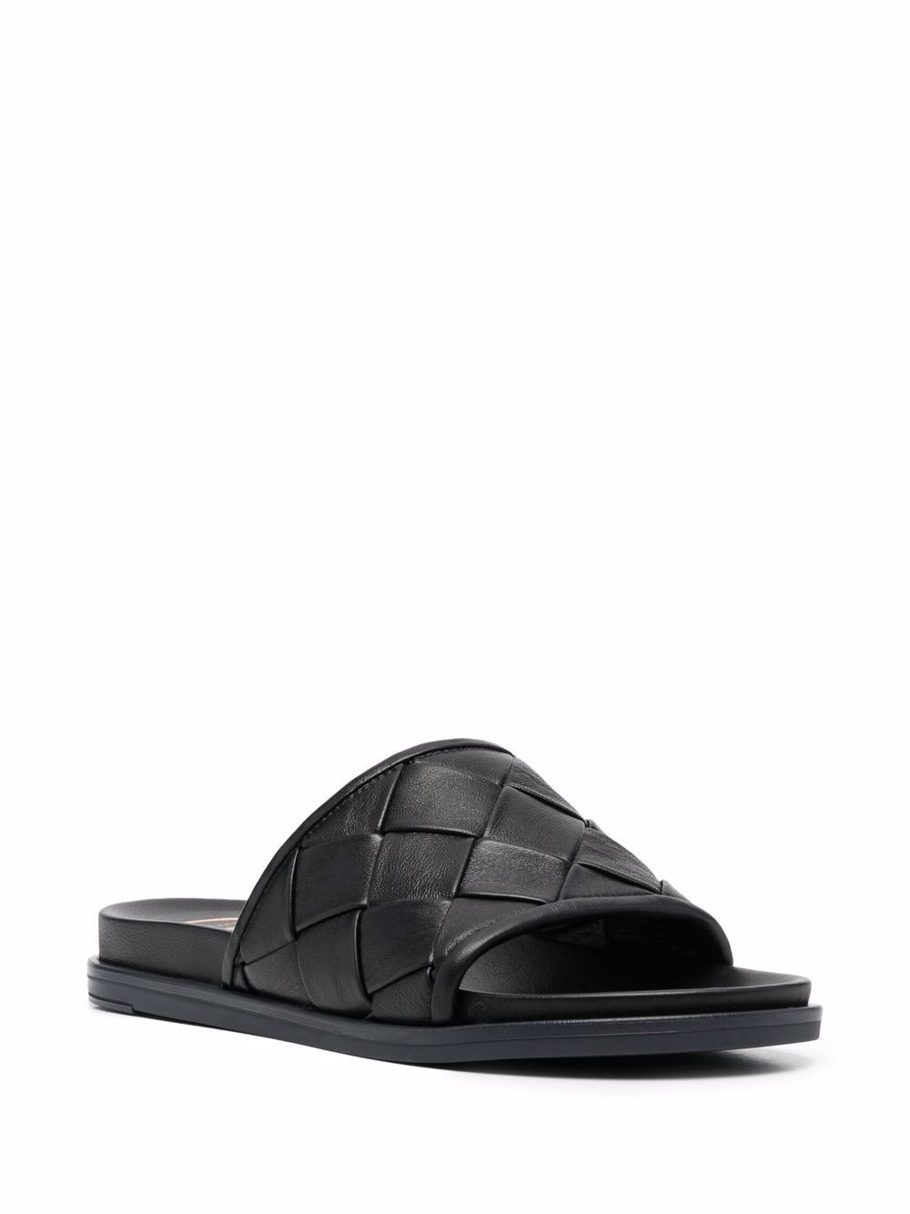 interwoven leather sliders - 2