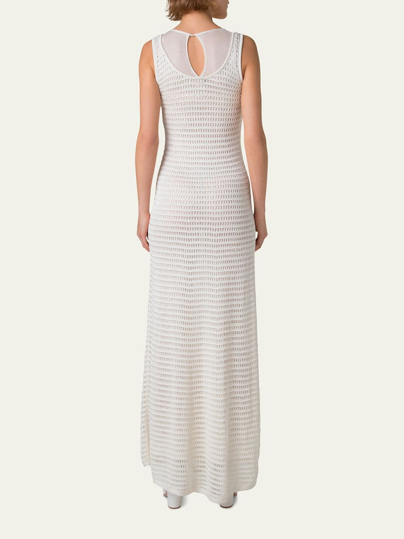 AKRIS Crochet & Knit Layered Maxi Dress outlook