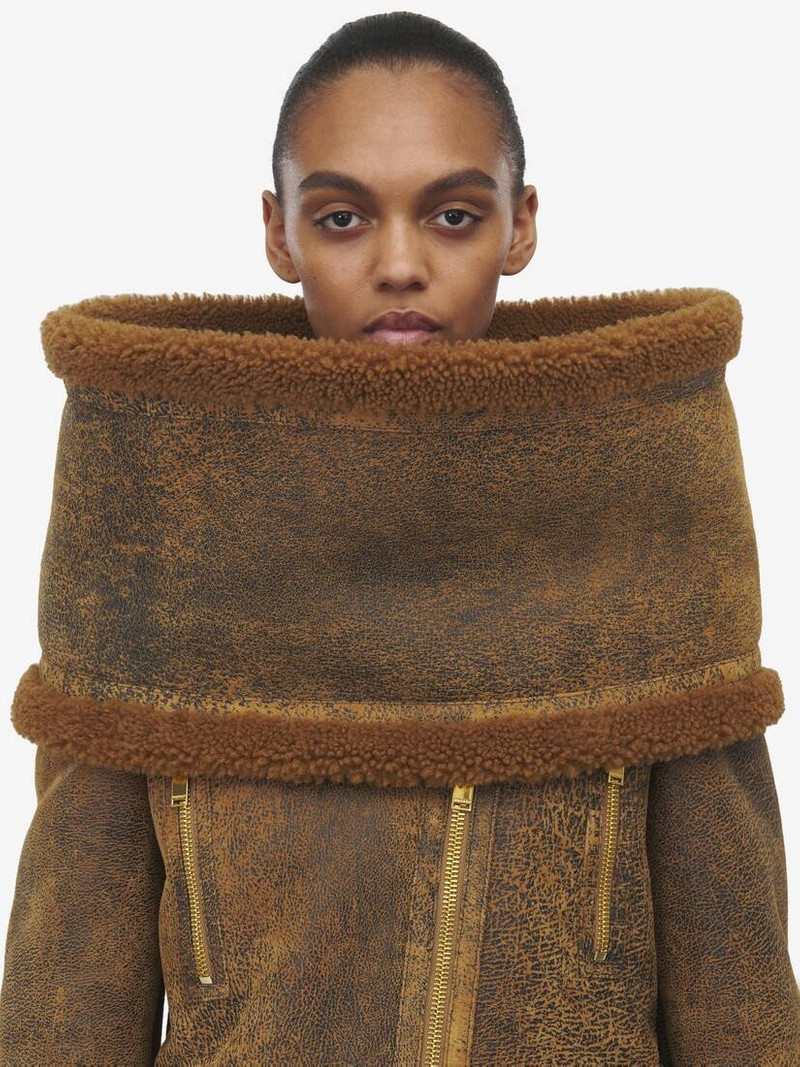 Alexander McQueen Shearling Snood Scarf outlook
